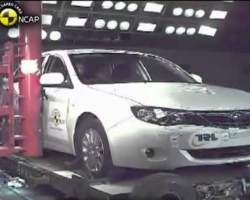 Краш-тест автомобиля Subaru Impreza