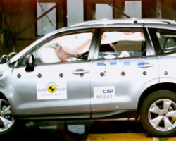 Краш-тест автомобиля Subaru Forester